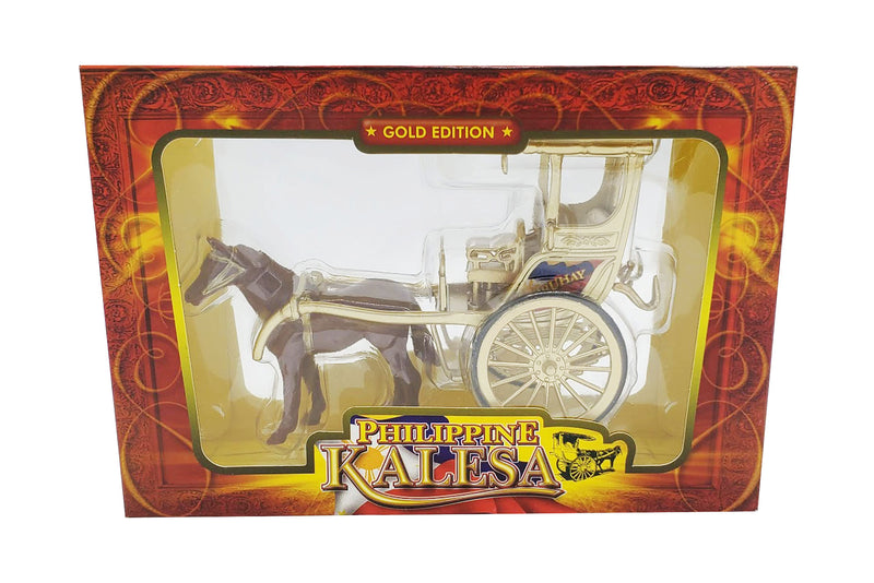 Barong Warehouse - Kalesa Figurine Philippine Gold Edition Horse and Carriage Decor