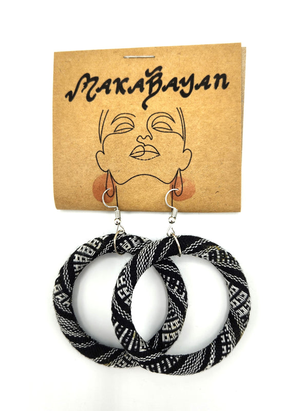 Makabayan Wear - Barong Warehouse - Yakan Earrings - Black