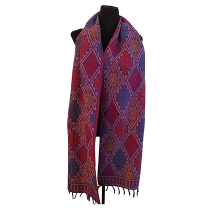 BARONG WAREHOUSE - VMWT1 - Yakan Tennun (traditional cloth) - Table Runner, Wall Decor, or Scarf