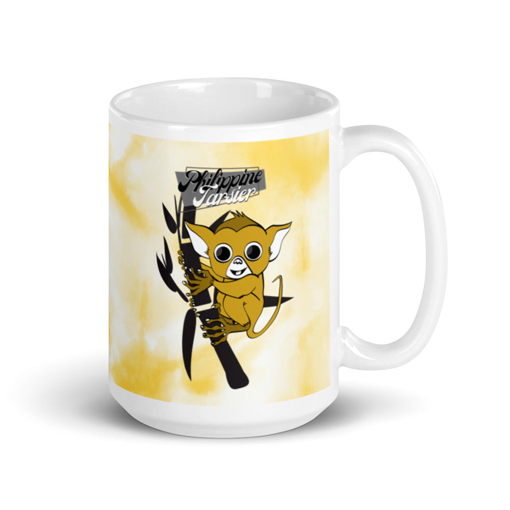 BARONG WAREHOUSE - Philippine Tarsier Tye-Die White Glossy Mug